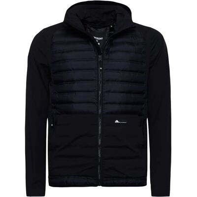 Veste hybride en duvet Superdry pour homme - Noir Veste hybride en duvet Superdry pour homme - Noir
