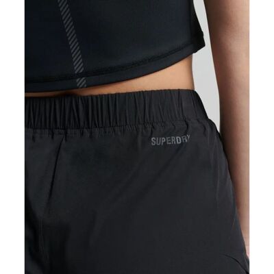 Superdry Kvinnors Svarta Löpeshorts - Sportkläder Superdry Kvinnors Svarta Löpeshorts - Sportkläder