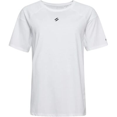 Superdry Γυναικείο Λευκό Τ-shirt για Τρέξιμο - Αθλητισμός Superdry Γυναικείο Λευκό Τ-shirt για Τρέξιμο - Αθλητισμός