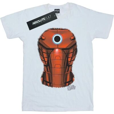 Absolute Cult - Marvel Iron Man Chest Burst - White - T-Shirt Absolute Cult - Marvel Iron Man Chest Burst - White - T-Shirt