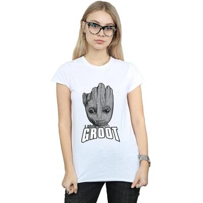 Absolute Cult Groot Face T-Shirt - Marvel Absolute Cult Groot Face T-Shirt - Marvel