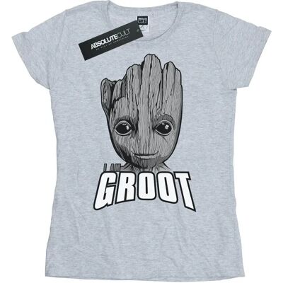 Marvel Damen Groot Gesicht T-Shirt - Wächter Des Universums Marvel Damen Groot Gesicht T-Shirt - Wächter Des Universums