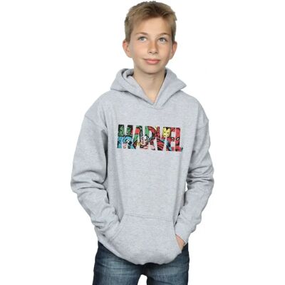 Marvel Comics Jungen Logo Charakter Füllung Hoodie - Kapuzenpullover Marvel Comics Jungen Logo Charakter Füllung Hoodie - Kapuzenpullover