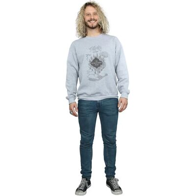 Felpa Harry Potter Mappa del Marauardo - Unisex Nero XL Felpa Harry Potter Mappa del Marauardo - Unisex Nero XL
