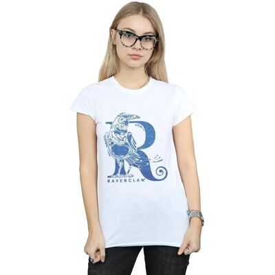 Biała koszulka Harry Potter Ravenclaw - Kobieta Bawełna Biała koszulka Harry Potter Ravenclaw - Kobieta Bawełna