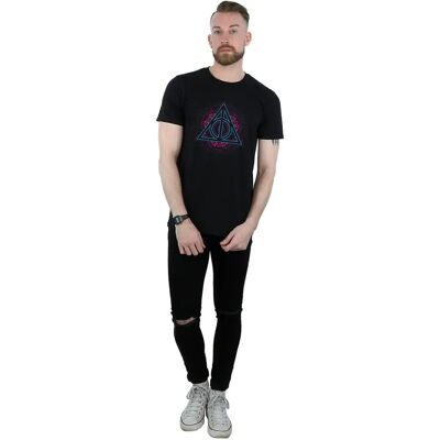 Neon T-Shirt Harry Potter - Relikwie Śmierci - Czarny X-Large Neon T-Shirt Harry Potter - Relikwie Śmierci - Czarny X-Large