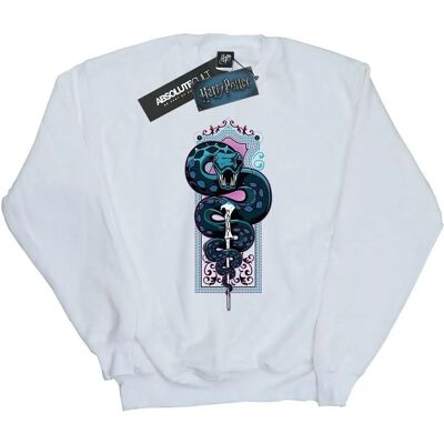 Absolute Cult Harry Potter Neon Nagini Sweatshirt - Damen Weiß X-Large - Sweatshirt Absolute Cult Harry Potter Neon Nagini Sweatshirt - Damen Weiß X-Large - Sweatshirt