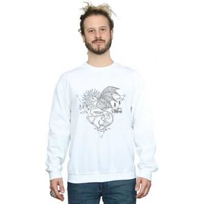Absolute Cult Harry Potter Thestral Sweatshirt - Herren Weiß XX-Large - Sweatshirt Absolute Cult Harry Potter Thestral Sweatshirt - Herren Weiß XX-Large - Sweatshirt