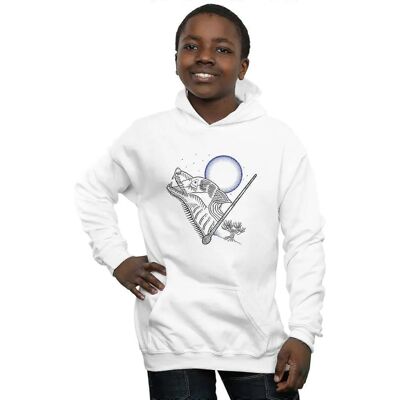 Harry Potter Weiß Hoodie - Jugend, Doppelstoff, Offiziell Harry Potter Weiß Hoodie - Jugend, Doppelstoff, Offiziell
