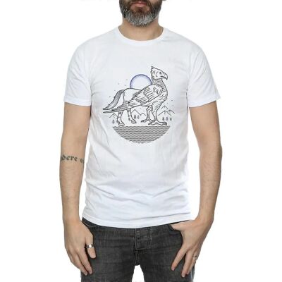 Absolute Cult Harry Potter Buckbeak Linien Kunst T-Shirt - Herren Weiß X-Large Absolute Cult Harry Potter Buckbeak Linien Kunst T-Shirt - Herren Weiß X-Large