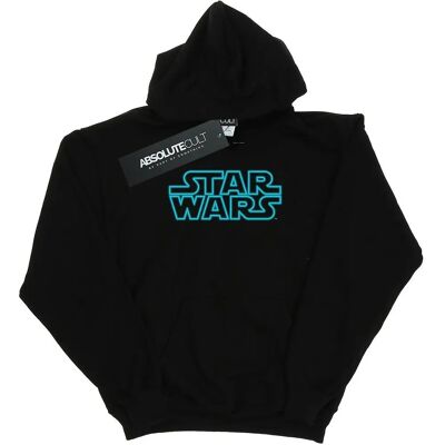 Absolute Cult Star Wars Jungen Neon Sign Hoodie Schwarz - 5-6 Jahre Absolute Cult Star Wars Jungen Neon Sign Hoodie Schwarz - 5-6 Jahre