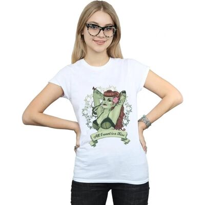 DC Comics Poison Ivy Biały Slim Fit T-shirt DC Comics Poison Ivy Biały Slim Fit T-shirt