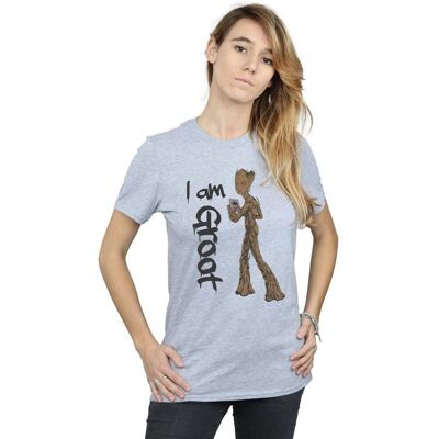Marvel Avengers Infinity War Graffiti Groot Boyfriend Fit T-Shirt Marvel Avengers Infinity War Graffiti Groot Boyfriend Fit T-Shirt