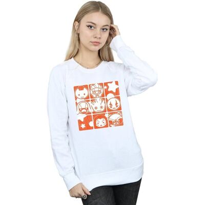 Absolute Cult Marvel Women's Kawaii Guardians Of The Galaxy Retro Sweatshirt - Sweatshirt Absolute Cult Marvel Women's Kawaii Guardians Of The Galaxy Retro Sweatshirt - Sweatshirt