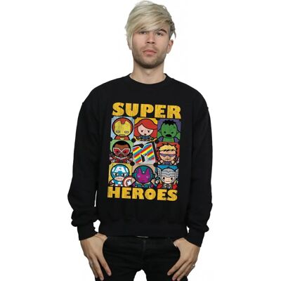 Absolute Cult Marvel Herren Kawaii Superhelden Sweatshirt - Sweatshirt Absolute Cult Marvel Herren Kawaii Superhelden Sweatshirt - Sweatshirt