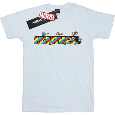 Absolute Cult Marvel Herren Kawaii Marvel Streifen T-Shirt Weiß X-Large - T-Shirt Absolute Cult Marvel Herren Kawaii Marvel Streifen T-Shirt Weiß X-Large - T-Shirt