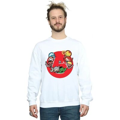 Absolute Cult Marvel Weißes Sweatshirt - Kawaii Avengers - Ready Steady War Absolute Cult Marvel Weißes Sweatshirt - Kawaii Avengers - Ready Steady War