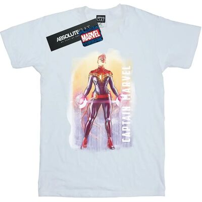 Absolute Cult Marvel Captain Marvel Aquarell T-Shirt Weiß XXX-Large - T-Shirt Absolute Cult Marvel Captain Marvel Aquarell T-Shirt Weiß XXX-Large - T-Shirt