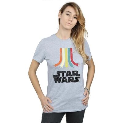 Marke X-Large Regenbogen Star Wars Retro T-Shirt Marke X-Large Regenbogen Star Wars Retro T-Shirt