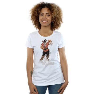 Disney Gaston Biceps T-Shirt - Women’s White Slim Fit Disney Gaston Biceps T-Shirt - Women’s White Slim Fit