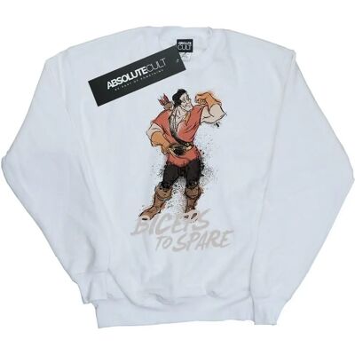 Absolute Cult Disney Gaston Bizeps Sweatshirt - Weiß - Sweatshirt Absolute Cult Disney Gaston Bizeps Sweatshirt - Weiß - Sweatshirt