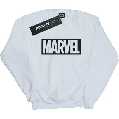 Absolute Cult Marvel Weiß Logo Outline Sweatshirt - Pullover Absolute Cult Marvel Weiß Logo Outline Sweatshirt - Pullover