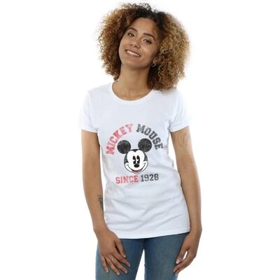 Biała koszulka slim fit Minnie Mouse Disney 1928 Biała koszulka slim fit Minnie Mouse Disney 1928