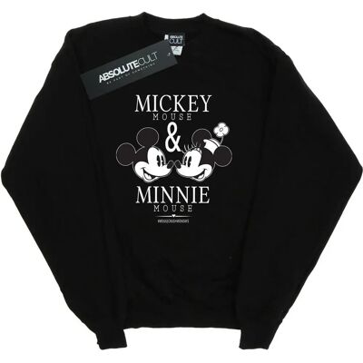 Felpa Mousecrush Mickey e Minnie Mouse di Absolute Cult Disney - Uomo Nero Grande Felpa Mousecrush Mickey e Minnie Mouse di Absolute Cult Disney - Uomo Nero Grande