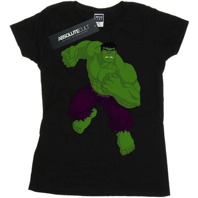 Absolute Cult Marvel Hulk Damen T-Shirt Schwarz X-Large Absolute Cult Marvel Hulk Damen T-Shirt Schwarz X-Large