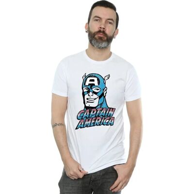 Absolute Cult Marvel Captain America Weiß T-Shirt - T-Shirt Absolute Cult Marvel Captain America Weiß T-Shirt - T-Shirt