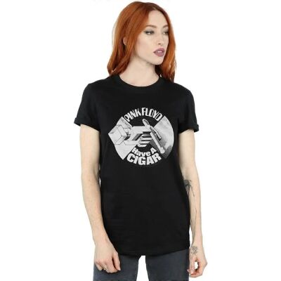 Pink Floyd Offizielles Boyfriend Fit Schwarzes T-Shirt - Musik Band Pink Floyd Offizielles Boyfriend Fit Schwarzes T-Shirt - Musik Band