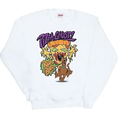 Absolute Cult Scooby Doo Herren Weiß Pizza Geist Sweatshirt - Sweatshirt Absolute Cult Scooby Doo Herren Weiß Pizza Geist Sweatshirt - Sweatshirt