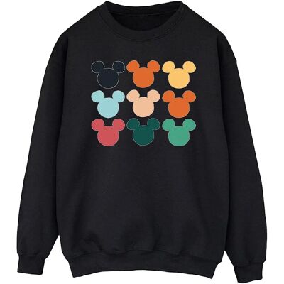 Disney Mickey Mouse Hoofd Sweatshirt - Zwart Mannen XXL Disney Mickey Mouse Hoofd Sweatshirt - Zwart Mannen XXL