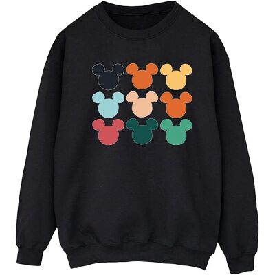 Absolute Cult Disney Teste di Topolino Quadrato Felpa - Felpa Absolute Cult Disney Teste di Topolino Quadrato Felpa - Felpa