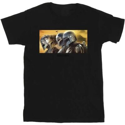 Absolute Cult - Star Wars The Mandalorian Painted Group - Schwarz - Small - T-Shirt Absolute Cult - Star Wars The Mandalorian Painted Group - Schwarz - Small - T-Shirt