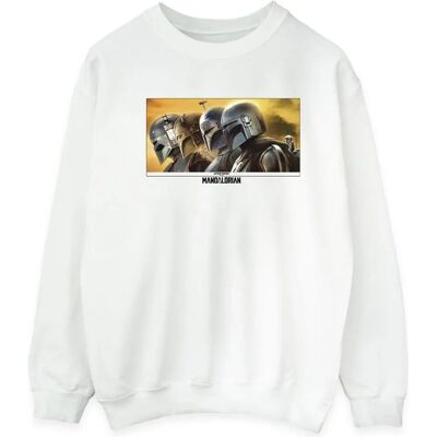 Absolute Cult - The Mandalorian - Painted - White - Sweatshirt Absolute Cult - The Mandalorian - Painted - White - Sweatshirt