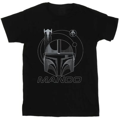 Absolute Cult Star Wars La Mandaorian Anelli Casco Maglietta - Maglietta Absolute Cult Star Wars La Mandaorian Anelli Casco Maglietta - Maglietta