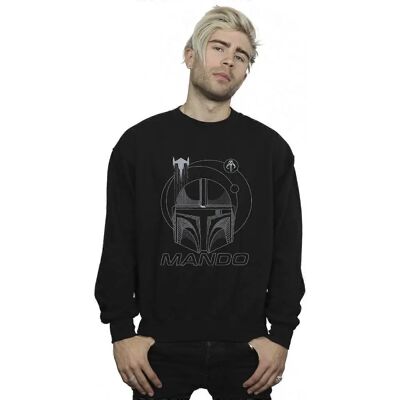Absolute Cult Star Wars The Mandalorian Rings Helm Sweatshirt - Sweatshirt Absolute Cult Star Wars The Mandalorian Rings Helm Sweatshirt - Sweatshirt