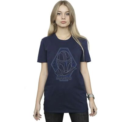 Absolute Cult Star Wars Das Mandalorian Marineblau XX-Large T-Shirt Absolute Cult Star Wars Das Mandalorian Marineblau XX-Large T-Shirt