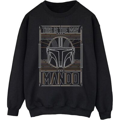 Absolute Cult Star Wars The Mandalorian The Way Outline Helm Sweatshirt - Produktart Absolute Cult Star Wars The Mandalorian The Way Outline Helm Sweatshirt - Produktart