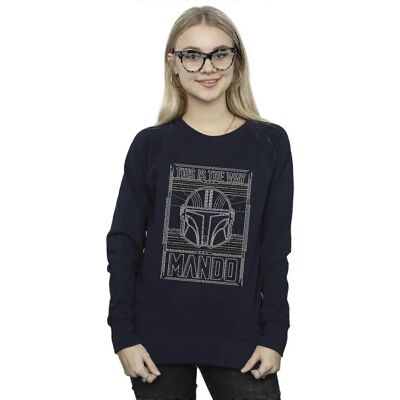 Absolute Cult Star Wars Der Mandalorian Der Weg Outline Helm Sweatshirt - Produktart Absolute Cult Star Wars Der Mandalorian Der Weg Outline Helm Sweatshirt - Produktart