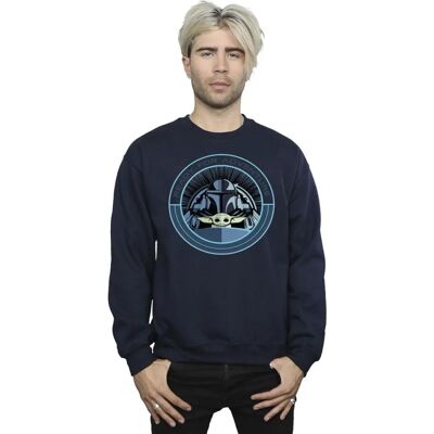Absolute Cult Star Wars Grogu Navy Blue Sweatshirt - The Mandalorian Absolute Cult Star Wars Grogu Navy Blue Sweatshirt - The Mandalorian