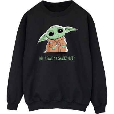 Felpa Grogu Snacks Meme Star Wars - Uomo The Mandalorian Felpa Grogu Snacks Meme Star Wars - Uomo The Mandalorian
