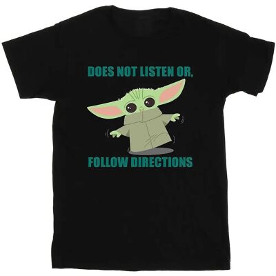 Star Wars De Mandalorian Grogu Luistert Niet T-Shirt - T-Shirt Star Wars De Mandalorian Grogu Luistert Niet T-Shirt - T-Shirt