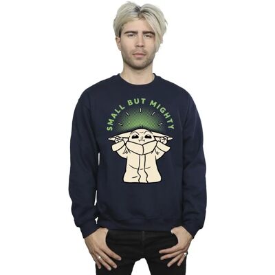 Absolute Cult Star Wars The Mandalorian Navy Blue Small But Mighty Sweatshirt Absolute Cult Star Wars The Mandalorian Navy Blue Small But Mighty Sweatshirt