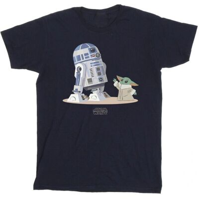 Absolute Cult Star Wars R2D2 i Grogu Koszulka Navy Blue 4XL Absolute Cult Star Wars R2D2 i Grogu Koszulka Navy Blue 4XL