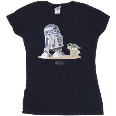 Star Wars R2D2 Grogu Navy Blue XXL T-Shirt Star Wars R2D2 Grogu Navy Blue XXL T-Shirt