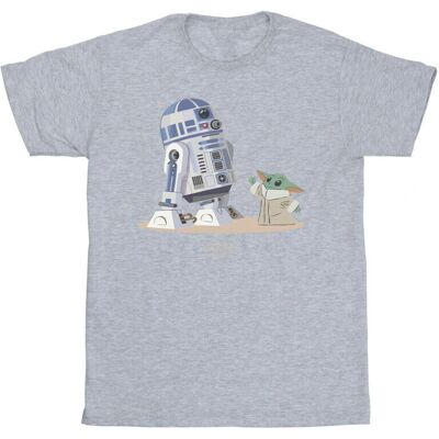 Star Wars Jongens De Mandalorian R2D2 En Grogu T-Shirt - T-Shirt Star Wars Jongens De Mandalorian R2D2 En Grogu T-Shirt - T-Shirt