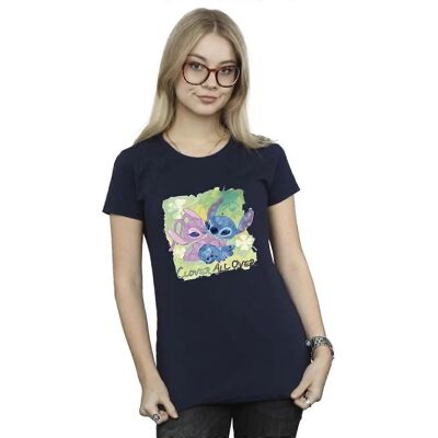 Disney Lilo Stitch Kleeblatt Navy Blau T-Shirt Disney Lilo Stitch Kleeblatt Navy Blau T-Shirt