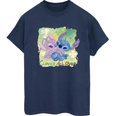 T-Shirt Disney Lilo Et Stitch Clover Boyfriend - Vêtements Décontractés T-Shirt Disney Lilo Et Stitch Clover Boyfriend - Vêtements Décontractés